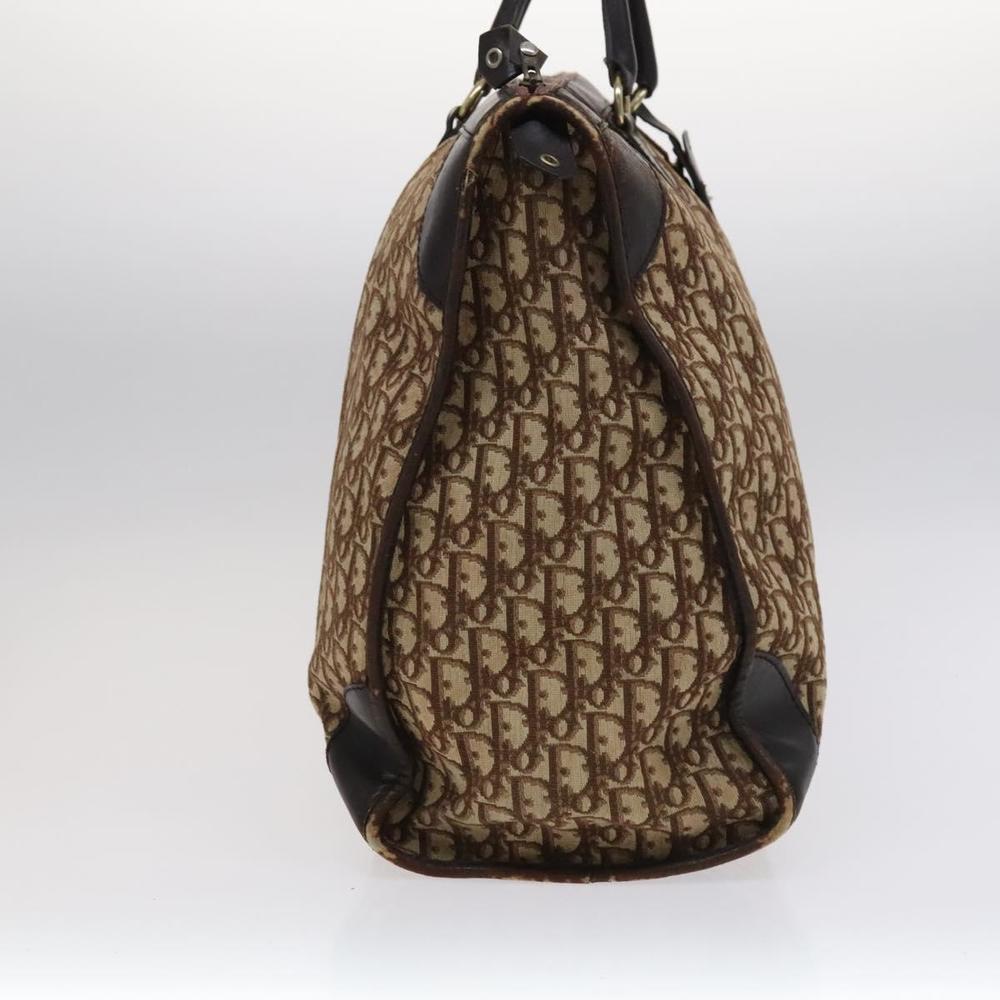 Christian Dior Trotter Canvas Boston Bag Brown Auth 115046 - Picture 5 of 16